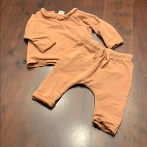 Dusty rose/tan sweatsuit
